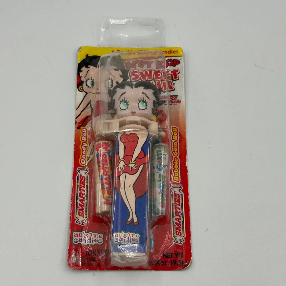 Betty Boop Sweet Klik Candy Dispenser 2006 Ausome Candies NIP NOS Packaging Wear